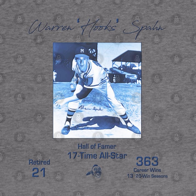 Warren Hooks Spahn • Southpaw • Milwaukee Braves by The MKE Rhine Maiden